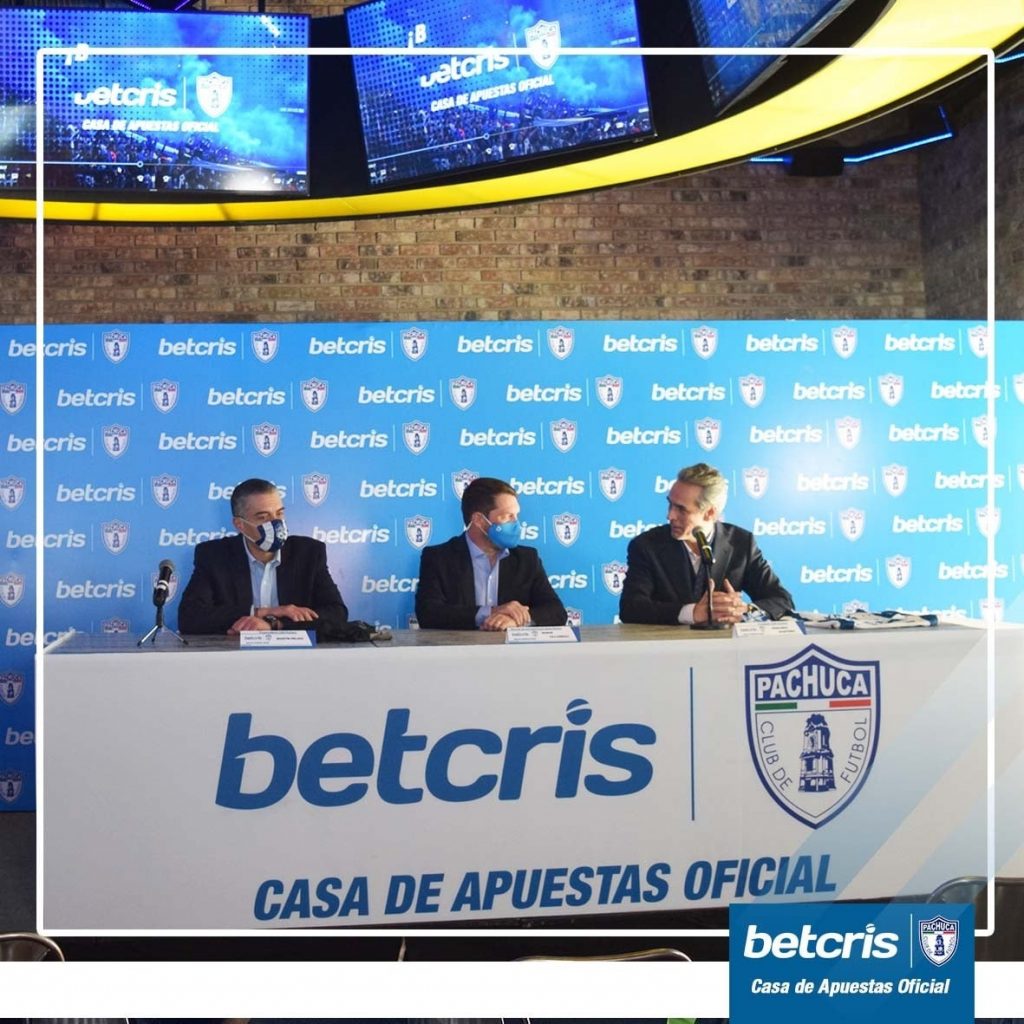 Betcris es la casa de apuestas oficial del Club Pachuca